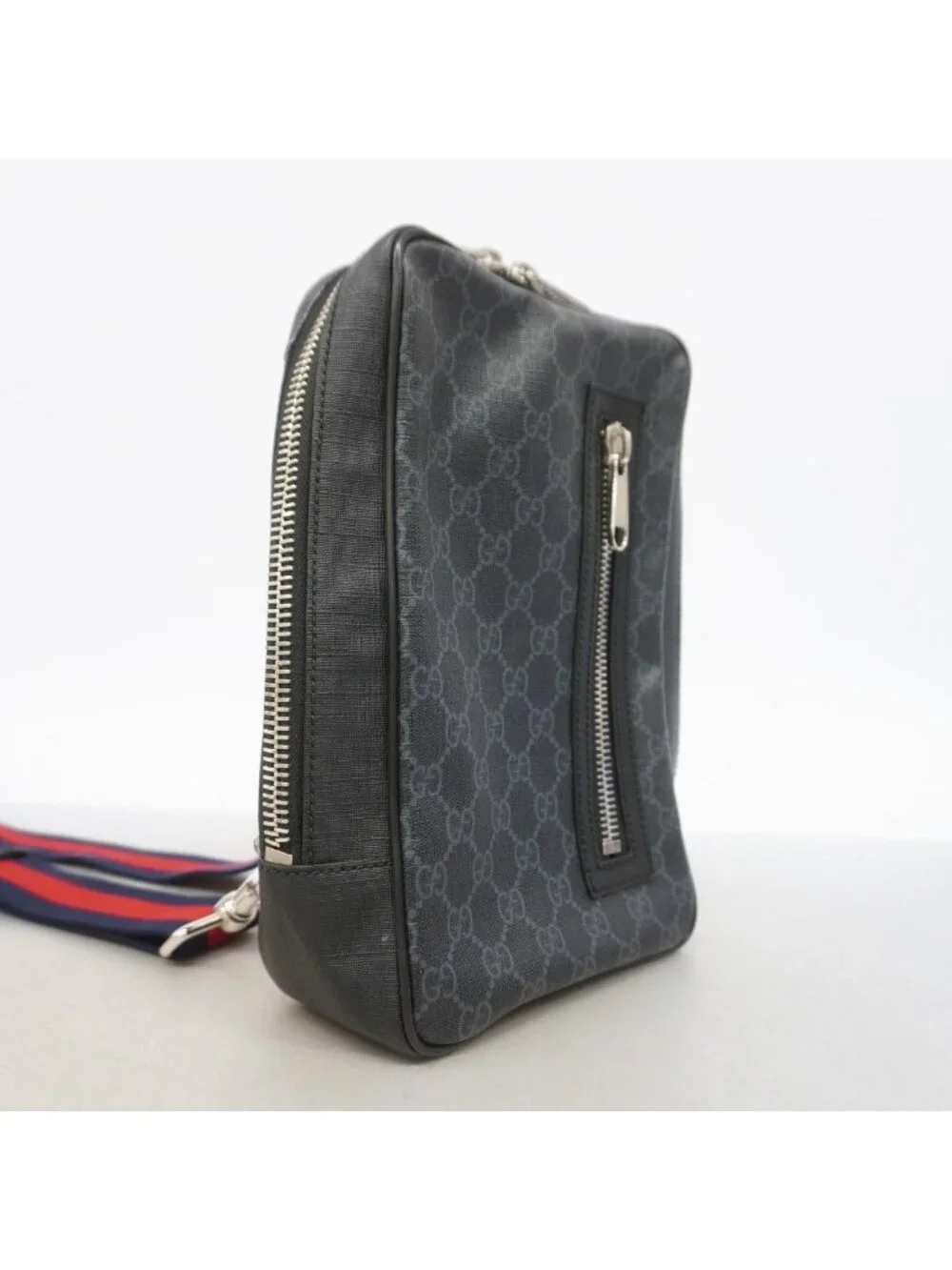 Gucci Belt Bag GG Supreme Black Silver